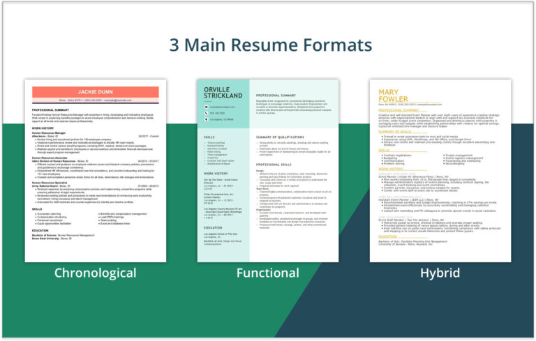 Resume Templates Examples: Crafting a Winning Document